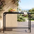 thumbnail image 1 of TLSUNNY 47'' Bar Table, Narrow Long Kitchen Dining Table, Sturdy Metal Frame, Outdoor Patio Counter Height Table, Rectangular, 1 of 12