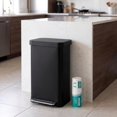 thumbnail image 1 of TLSUNNY 50 L/13.2 Gal Step Trash Can with 15 Trash Bags, Built-in Deodorizer, Soft-Close Lid & Bag Storage, No Inner Bucket, for Kitchen/Home, 1 of 12