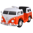 thumbnail image 1 of TLSUNNY 6V Kids Ride On Car, Licensed VW Bus, Electric Vehicle with Lights, Battery Powered Driving Toy, Ideal Gift for Kids, Orange, 1 of 9