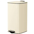 thumbnail image 1 of TLSUNNY 8 Gal/30L Square Trash Can, Fingerprint-Proof Stainless Steel Step Garbage Bin, Soft-Close Lid & Removable Bucket for Kitchen, Office, Home, 1 of 9