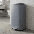 thumbnail image 1 of TLSUNNY 8 Gal / 30L Kitchen Trash Can, Stainless Steel Step GarbageBin with Soft-Close Lid, for Home, Office, 1 of 9