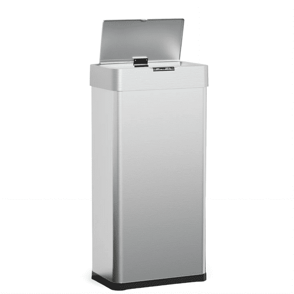 TLSUNNY 80 L Automatic Kitchen Trash Can, Motion Sensor Stainless Steel Bin with Quiet Close Lid