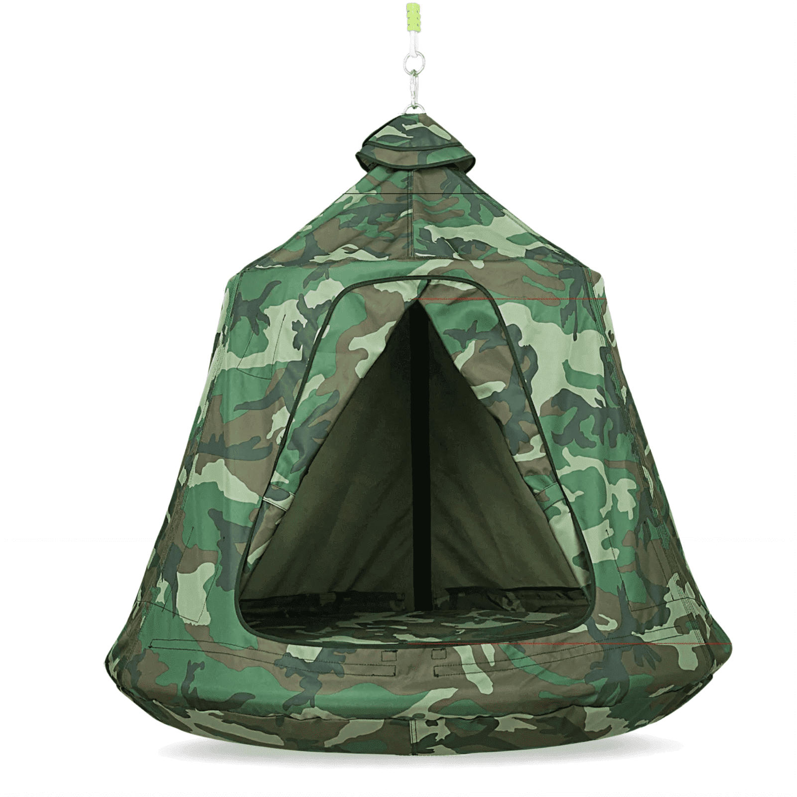 TLSUNNY Hanging Tree Tent, Hanging Chair Swing Tent Set, Waterproof Tree Ceiling Pod, W/ Lights String, Max Capacity 330 lbs