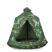 TLSUNNY Hanging Tree Tent, Hanging Chair Swing Tent Set, Waterproof Tree Ceiling Pod, W/ Lights String, Max Capacity 330 lbs