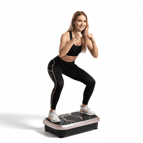 TLSUNNY Vibration Plate Exercise Machine, 3D Whole Body Workout with Remote & Bands for Weight Loss & Toning