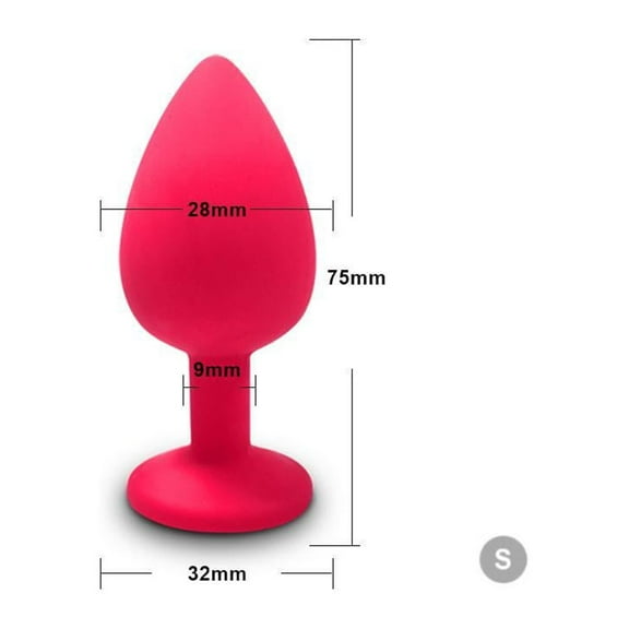TLUDA 1PCS Anal Plug Set Anal Toys Butt Plugs for Beginners Women Men,S-Red