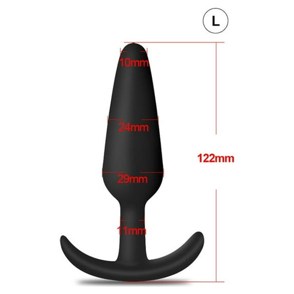 TLUDA 1PCS 3PCS Silicone Anal Plug Trainer Kit, Butt Plugs, Buttplug Sex Toys for Women, Men,L-Black