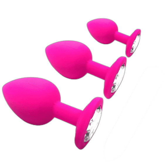 TLUDA Butt Plugs 3PCS Anal Toys, Expanding Plug Toys Stainless Steel Anales Trainer Sets Butt Adult Toy Plug Tool Anal Plugs Toy,S-M-L-Pink