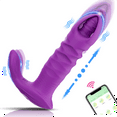 thumbnail image 1 of TLUDA APP Remote Control Thrusting Prostate Massager for Men, Vibrating Anal Butt Plug Vibrator for Women and Men and Beginner, Purple, 1 of 6