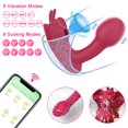 thumbnail image 1 of TLUDA APP Remote Control Women Wearable Vibrator G Spot Dildo Vibrator Stimulator Adult Sex Toy for Women, Red, 1 of 8
