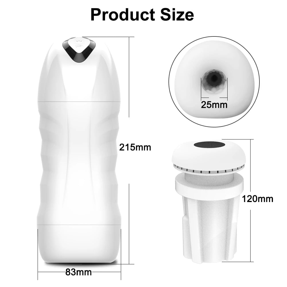 TLUDA Automatic Male Masturbator, Vibrating Stroker Adult Sex Toys for  Men,10 Modes Vibration and 5 Modes Sucking White Small - Walmart.com
