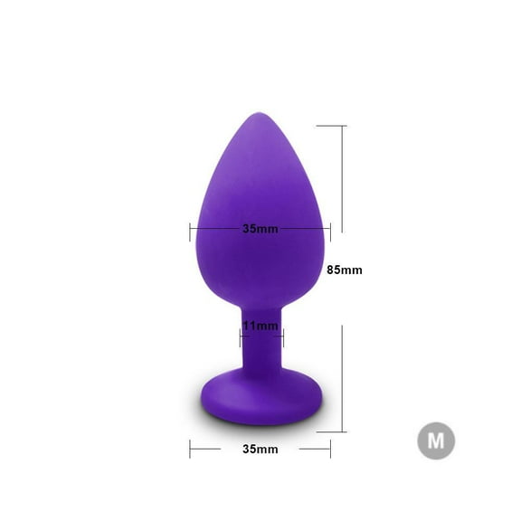TLUDA Butt Plugs 1PCS Anal Toys, Expanding Plug Toys Stainless Steel Anales Trainer Sets Butt Adult Toy Plug Tool Anal Plugs Toy,M-Purple