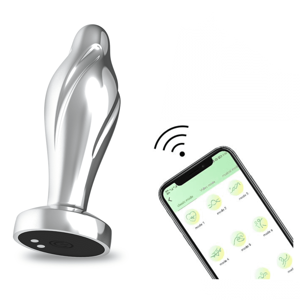 TLUDA Metal Vibrating Butt Plug Anal Vibrator APP Remote Anal Toys for  Women and Men, Siliver - Walmart.com