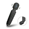 thumbnail image 1 of TLUDA Personal Wand Massager for Women, Rechargeable Handheld Massager for Neck Back Shoulder,S-Black, 1 of 8