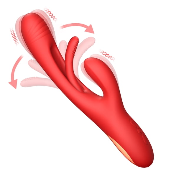 Passion Dual Massager Heat Up Rechargeable Silicone Rabbit Vibrator main image 1