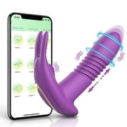 TLUDA Rechargeable G Spot Vibrator for Women ,Wearable Panty Vibrator APP Remote Control Adult Sex Toy for Women,Red