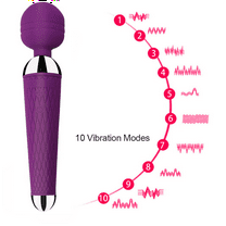 TLUDA Rechargeable Personal Massager Vibrating Wand Massager for Women, Purple