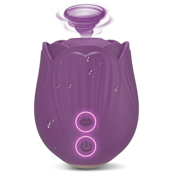 TLUDA Rose Toy Sucking Vibrator Adult Sex Toys for Women Couples,Rose Virbrater for Women,Purple
