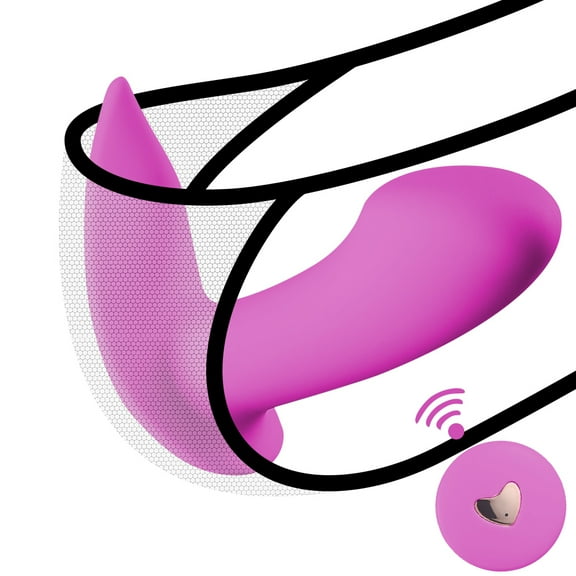 TLUDA Wearable Panty Vibrator with Remote Control for Women ,Wearable Dildo Vibrator Women Sex Toys