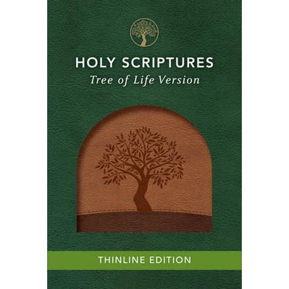 Pre-Owned TLV Thinline Bible Holy Scriptures-Walnut/Brown Duravella