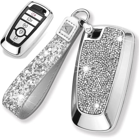 (TM) 3 4 5 Buttons 3D Bling keyless Entry Remote Smart Key Fob case Cover for 2017 2018 2019 2020 2021 2022