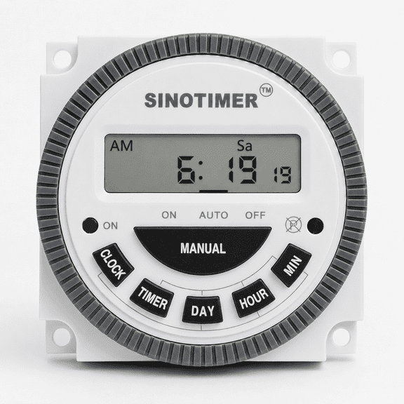 TM-619-1 sinotimer Multipurpose Programmable Digital Timer With Remove Battery Inp:120V