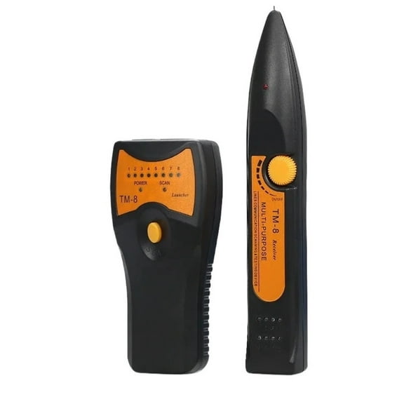 TM-8 RJ11 RJ45 Cat5 Cat6 Telephone LAN Network Cable Tester Detector Wire Tracker Tracer Toner Ethernet Line Finder ,High Precision Diagnostic