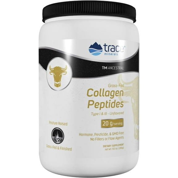 TM ANCESTRAL Collagen Peptides | Unflavored | Supports Healthy Bones, Joints, Skin, Hair, Nails, & Gut | Type I & III Collagen with Nutrients Required for Collagen Synthesis | 286g (14 servings)