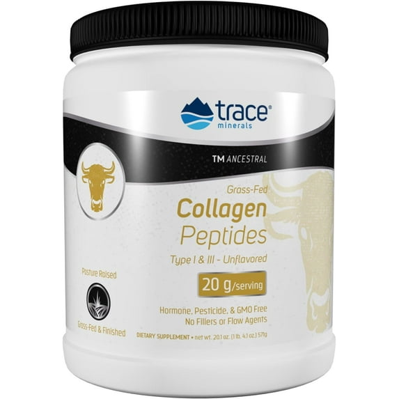 TM ANCESTRAL Collagen Peptides | Unflavored | Supports Healthy Bones, Joints, Skin, Hair, Nails, & Gut | Type I & III Collagen with Nutrients Required for Collagen Synthesis | 571g (28 servings)