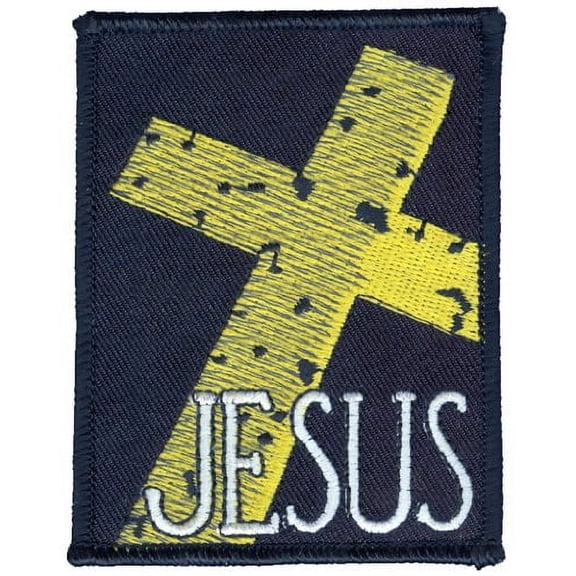 TM Bishop - Jesus Stone Cross - Embroidered Patch