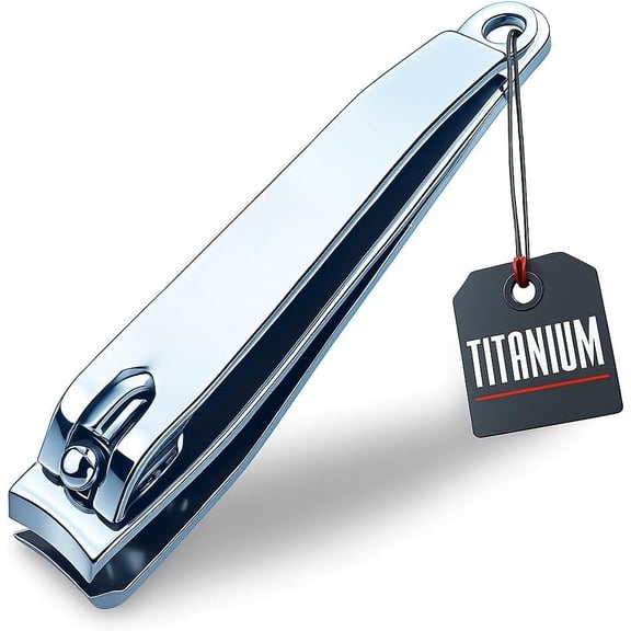 (TM) Clipper with Titanium Coating, Ultra , Sturdy, Rust-Proof, Long-Lasting, Fingernails & Toenails Clipper with File, Suitable for Men & Women, ()