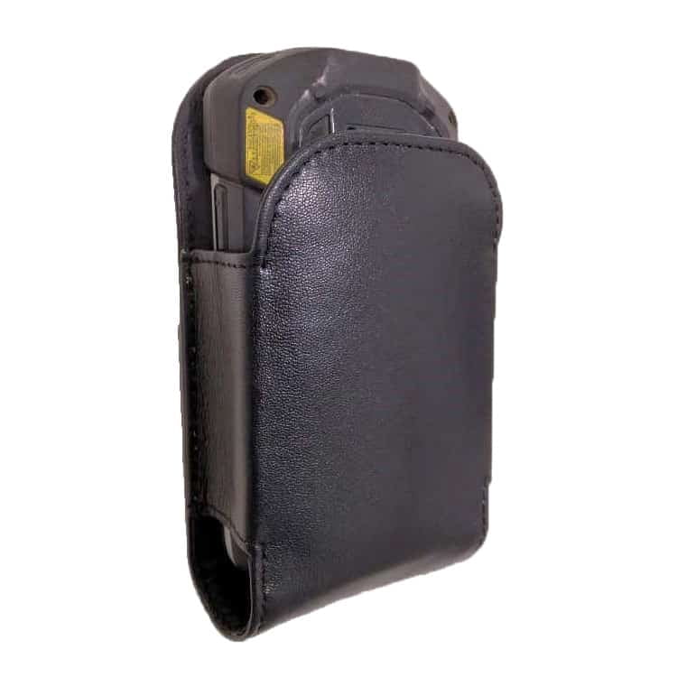 TM-HTC77L - Zebra TC77 leather holster with covered slide clip