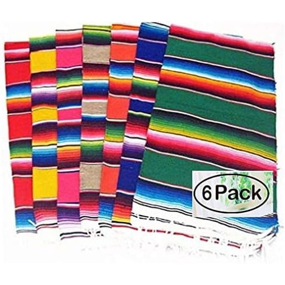 (TM Mexican Serape Blanket Table Runner- Set of 6$$Home Decor, Kitchen, & Other