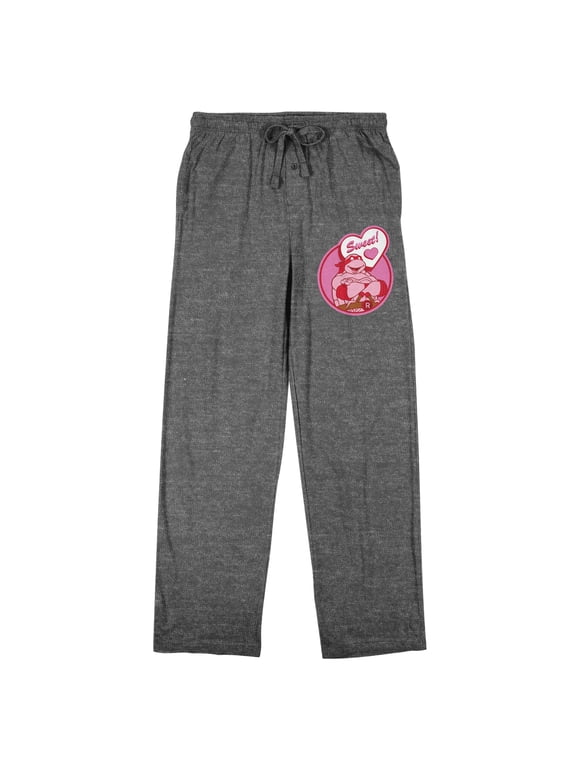 TM NT Sweet Men's Heather Gray Sleep Pajama Pants-Medium