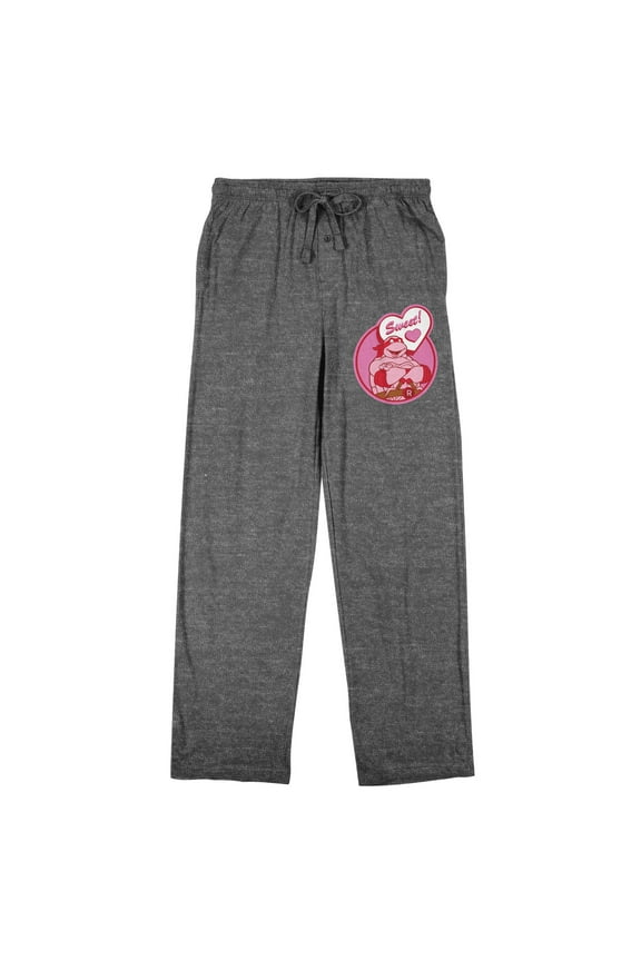 TM NT Sweet Men's Heather Gray Sleep Pajama Pants-XS
