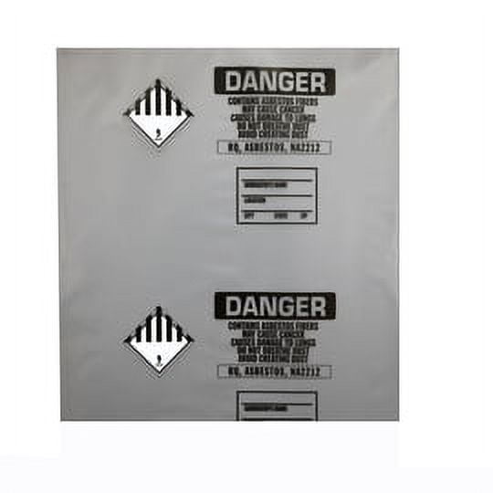 TM Poly 30 X 40 Clear 6 mil Polyethylene Disposal Bag, 75 Bags/Roll (4 Rolls)