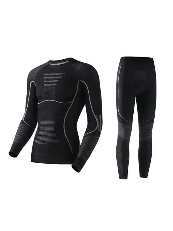 Women's Thermal Base Layer Set for Ski, Hiting, Running & Cold Weather | Merino Wool Blend Moisture-Wicking Top & Bottoms