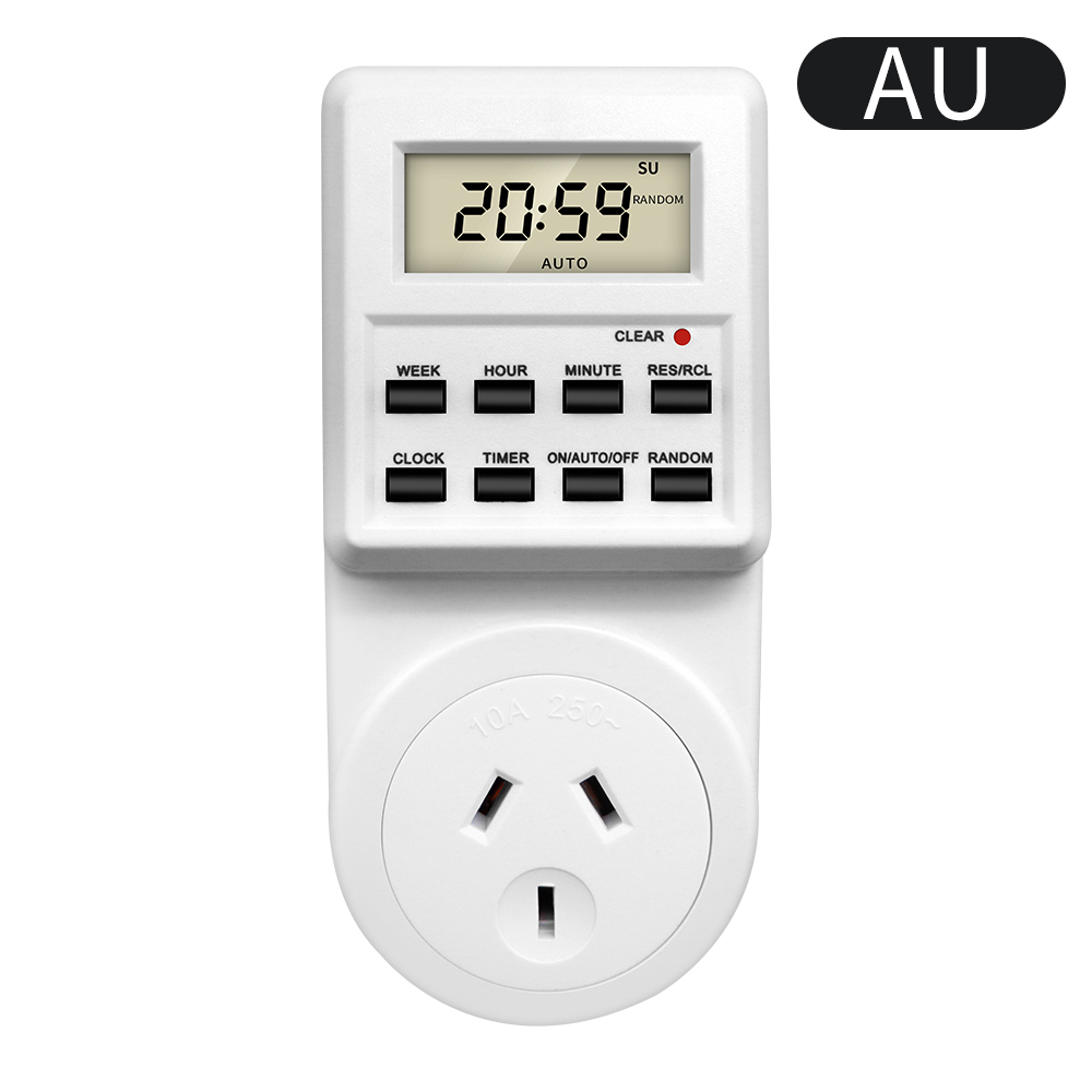 TM03 Digital Timer Switch Socket Electronic Kitchen Timer Outlet 12/24