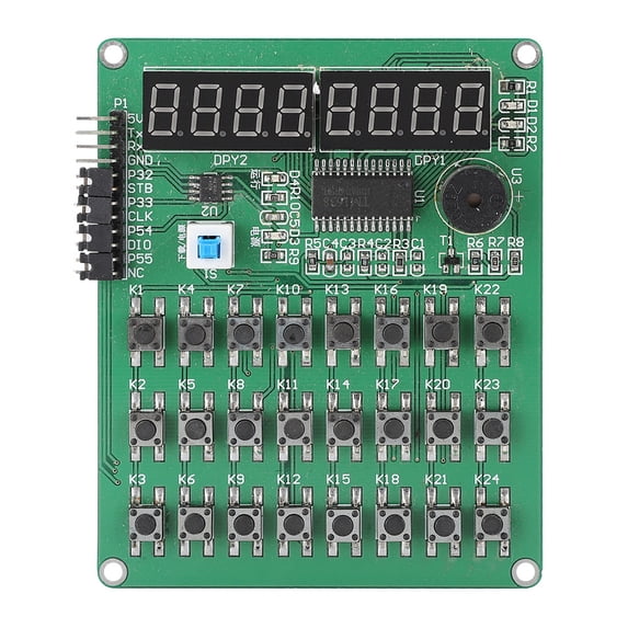 TM1638 Digital Display Development Board 24 Keyboard Scanning Display Control Module