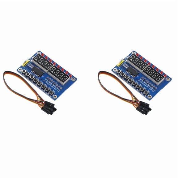TM1638 Digital LED Tube Display Module Featuring Programmable Controls Lights For AVR Arduino ARM Development Projects