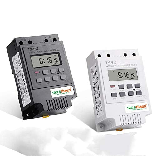 TM616 Digital Programmable Electrical Timer Plug Socket with LCD ...