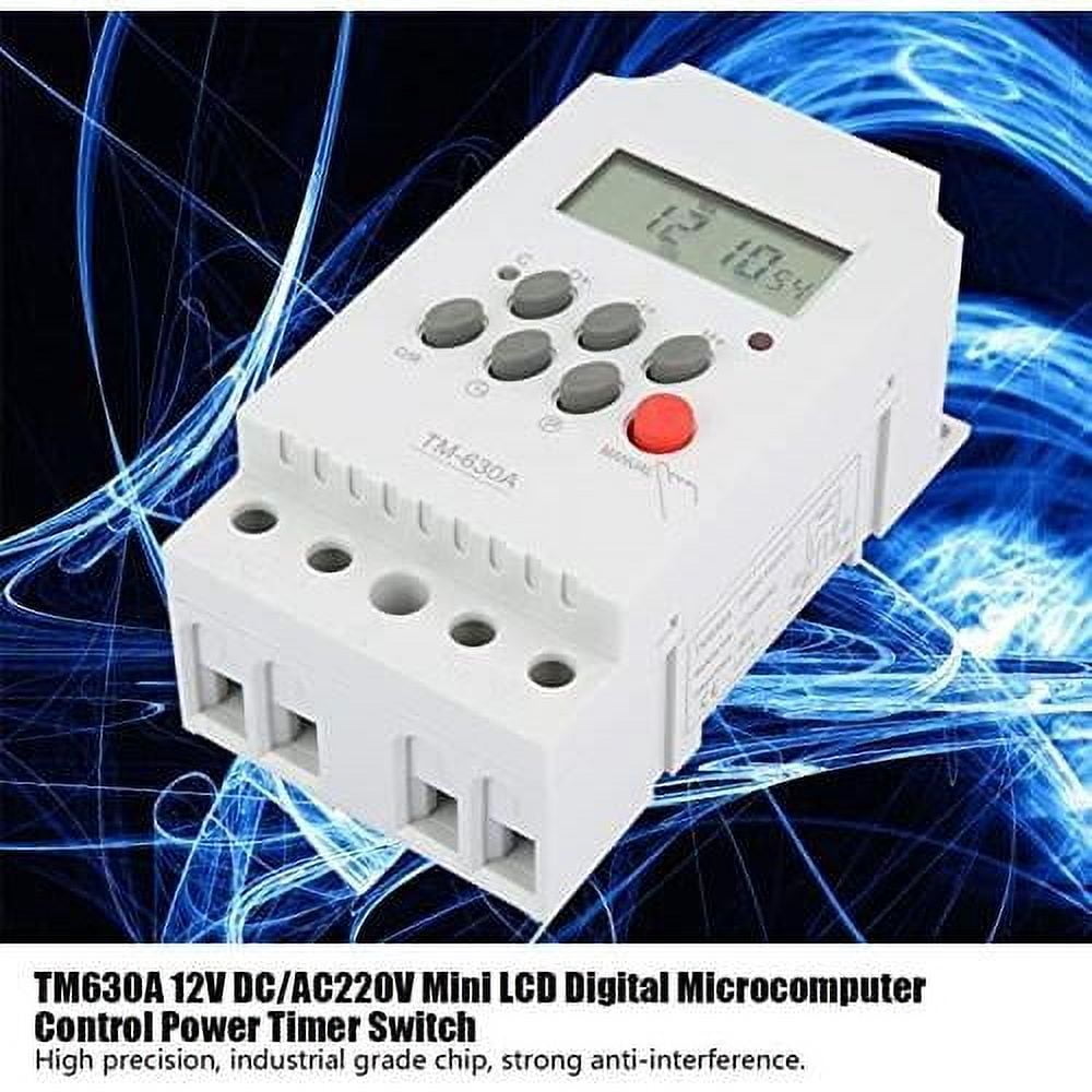 TM630A 12V DC Mini LCD Digital Microcomputer Control Power Timer Switch ...