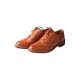 thumbnail image 1 of TMA EYES Baroque Retro carved British Style Lace-up Oxford Women's Casual Leather Shoes, 1 of 5