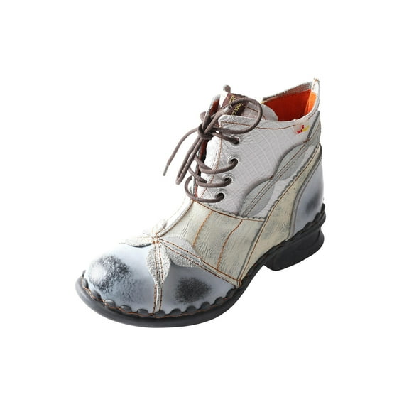 TMA EYES Brand Washed Leather Oxford Women's Boots Mother Shoes