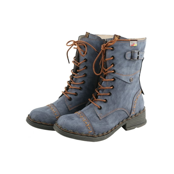 TMA EYES Classic Retro - element Buckled Laced Boots