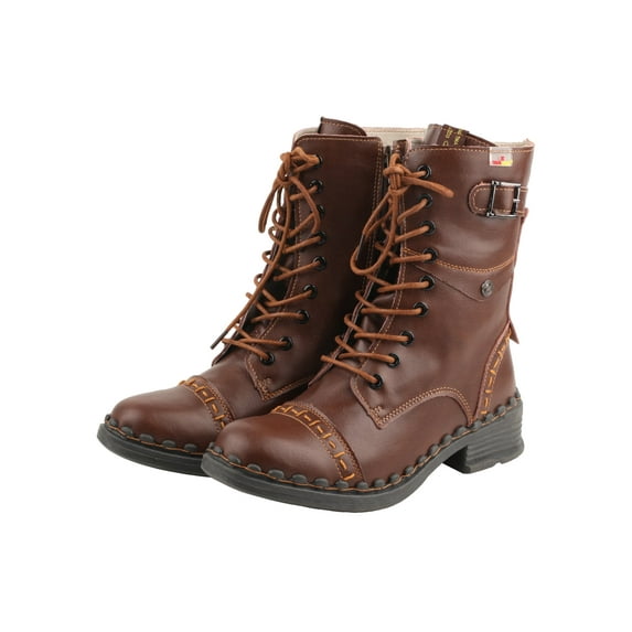 TMA EYES Classic Retro - element Buckled Laced Boots