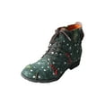 thumbnail image 1 of TMA EYES Hand-Stitched Floral-Print Leather Women's Boots, 1 of 6
