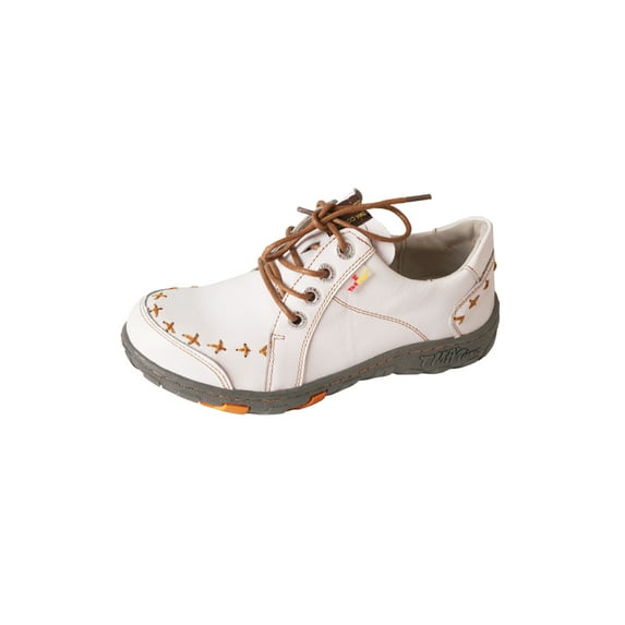 TMA EYES Hand-Stitched Top-Grain Leather Women's Casual Sneakers