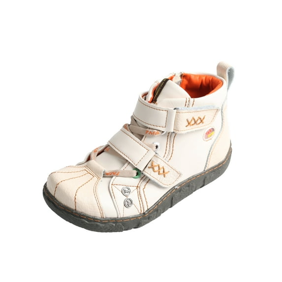 TMA EYES Two-Tone PU Leather Women's Ankle Boots