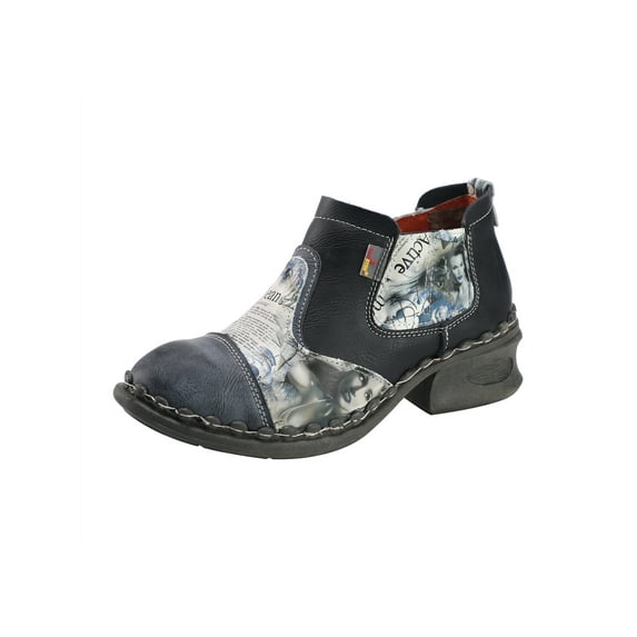 TMA EYES Women's Ankle Booties Shoes Slip on with Zipper for Outdoor